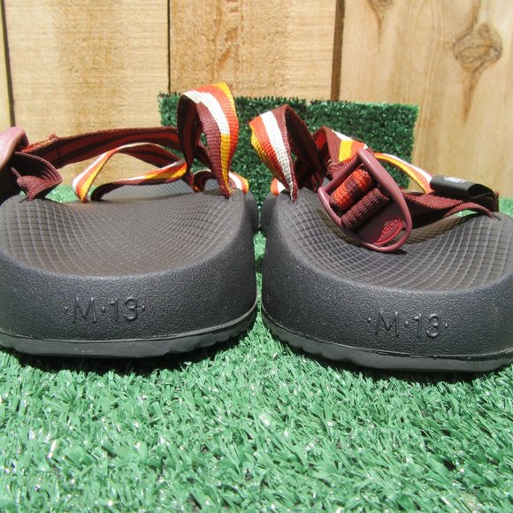 Men\'s Size 13 Chaco Tegu J106705 Sport Hiking Orange Strap Sandals Shoes main image 8